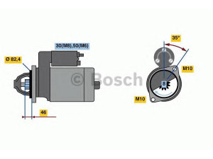 BOSCH 0 986 022 960 starteris 
 Elektros įranga -> Starterio sistema -> Starteris
23300 2F200