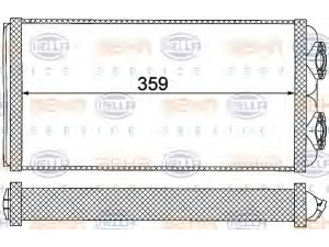HELLA 8FH 351 000-031 šilumokaitis, salono šildymas 
 Šildymas / vėdinimas -> Šilumokaitis
003 835 41 01, A 003 835 41 01