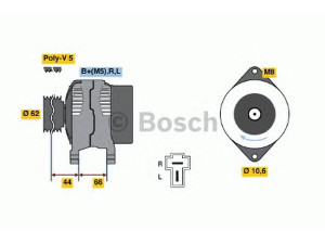 BOSCH 0 986 035 881 kintamosios srovės generatorius 
 Elektros įranga -> Kint. sr. generatorius/dalys -> Kintamosios srovės generatorius
F820-18-300, FEG1-18-300, FEG7-18-300