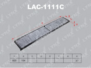 LYNXauto LAC-1111C filtras, salono oras 
 Techninės priežiūros dalys -> Techninės priežiūros intervalai
64 31 6 925 982, 64 31 6 946 628