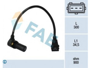 FAE 79071 RPM jutiklis, variklio valdymas 
 Variklis -> Variklio elektra
6238101, 09118150