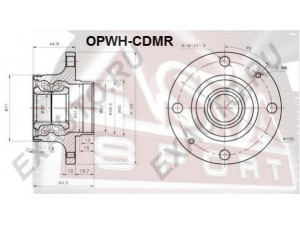 ASVA OPWH-CDMR rato stebulė 
 Ašies montavimas/vairavimo mechanizmas/ratai -> Rato stebulė/montavimas -> Rato stebulė
16 04 358