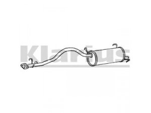 KLARIUS TY227D galinis duslintuvas 
 Išmetimo sistema -> Duslintuvas
1740573060, 1743072020, 1743073060