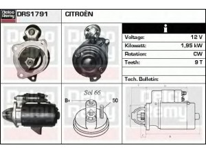 DELCO REMY DRS1791 starteris 
 Elektros įranga -> Starterio sistema -> Starteris
555896, 558096, 580126, 580196