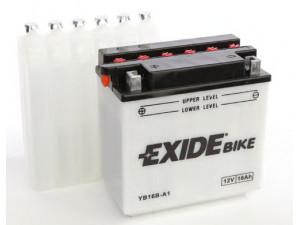 EXIDE YB16B-A1 starterio akumuliatorius; starterio akumuliatorius 
 Elektros įranga -> Akumuliatorius