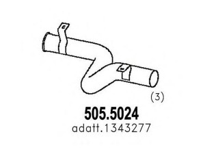 ASSO 505.5024 išleidimo kolektorius 
 Išmetimo sistema -> Išmetimo vamzdžiai
1343277