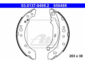 ATE 03.0137-0498.2 stabdžių trinkelių komplektas 
 Techninės priežiūros dalys -> Papildomas remontas
77 01 209 586