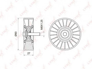 LYNXauto PB-7018 kreipiantysis skriemulys, V formos rumbuotas diržas 
 Diržinė pavara -> V formos rumbuotas diržas/komplektas -> Laisvasis/kreipiamasis skriemulys
271 206 00 19, A 271 206 00 19