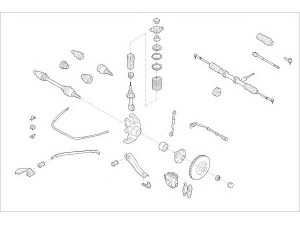 DELPHI OPEL-04073-F rato pakaba 
 Ašies montavimas/vairavimo mechanizmas/ratai -> Prekių paieška pagal schemą