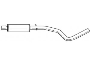 SIGAM 12497 vidurinis duslintuvas 
 Išmetimo sistema -> Duslintuvas
46807286, 55189613, 73503229