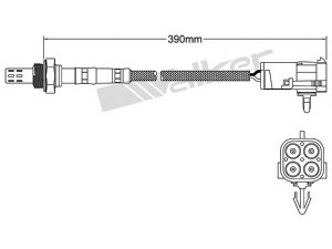 WALKER PRODUCTS 250-23004 lambda jutiklis 
 Elektros įranga -> Jutikliai
25132169, 25161530, 8990793, 8089907930