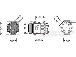 VAN WEZEL 4300K046 kompresorius, oro kondicionierius 
 Oro kondicionavimas -> Kompresorius/dalys
7700112299, 7700867841