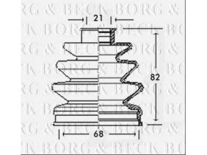 BORG & BECK BCB2314 gofruotoji membrana, kardaninis velenas 
 Ratų pavara -> Gofruotoji membrana