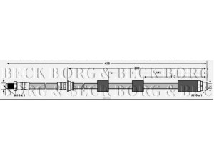 BORG & BECK BBH7576 stabdžių žarnelė 
 Stabdžių sistema -> Stabdžių žarnelės
34306771690, 34306793026