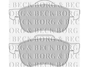 BORG & BECK BBP1695 stabdžių trinkelių rinkinys, diskinis stabdys 
 Techninės priežiūros dalys -> Papildomas remontas
272401, 2724011, 274335, 2743359