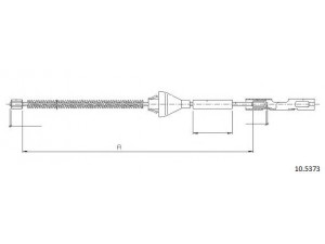 CABOR 10.5373 trosas, stovėjimo stabdys
1492822, 1525806, 3M512A635BA, 3M512A635BB