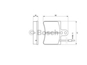 BOSCH 0 986 424 026 stabdžių trinkelių rinkinys, diskinis stabdys 
 Techninės priežiūros dalys -> Papildomas remontas
