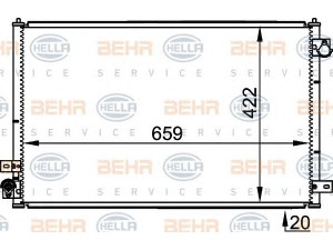 HELLA 8FC 351 301-231 kondensatorius, oro kondicionierius 
 Oro kondicionavimas -> Kondensatorius
XR87 068