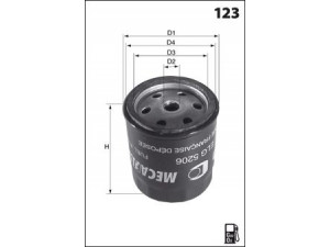 MECAFILTER ELG5502 kuro filtras 
 Techninės priežiūros dalys -> Papildomas remontas
050630F, 11505063, 12438340K, 1505063