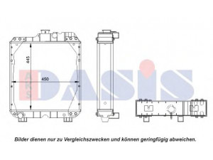 AKS DASIS 440555N radiatorius, variklio aušinimas