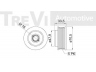 TREVI AUTOMOTIVE AP1209 laisvos eigos sankaba, kint. sr. generatorius
720110800