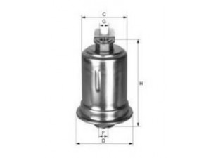 UNIFLUX FILTERS XB267 kuro filtras 
 Techninės priežiūros dalys -> Papildomas remontas
MR204132, 23300-19385, 23300-46060