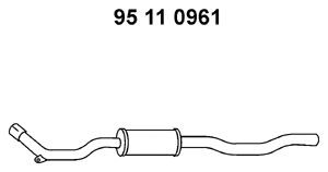 EBERSPÄCHER 95 11 0961 priekinis duslintuvas 
 Išmetimo sistema -> Duslintuvas
055.253.209 AD, 055.253.209 AE