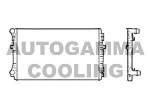 AUTOGAMMA 107198 radiatorius, variklio aušinimas 
 Aušinimo sistema -> Radiatorius/alyvos aušintuvas -> Radiatorius/dalys
5Q0121251EM, 5Q0121251ER