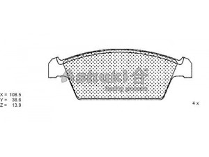 ASHUKI 1080-5108 stabdžių trinkelių rinkinys, diskinis stabdys 
 Techninės priežiūros dalys -> Papildomas remontas
2306101/TEXTAR, 32314/SPIDAN, 55200-50850