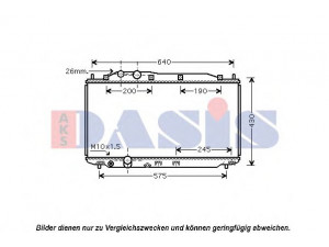 AKS DASIS 100059N radiatorius, variklio aušinimas 
 Aušinimo sistema -> Radiatorius/alyvos aušintuvas -> Radiatorius/dalys
19010RNAJ51