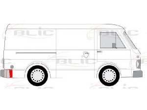 BLIC 6504-03-9560702P galinis skydas 
 Kėbulas -> Transporto priemonės galas -> Skydai