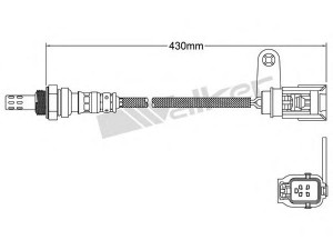 WALKER PRODUCTS 250-24265 lambda jutiklis 
 Variklis -> Variklio elektra
4606555AB