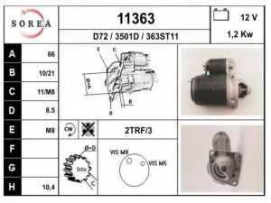 EAI 11363 starteris
7700694095, 7701351523, 7701499469