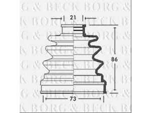 BORG & BECK BCB2760 gofruotoji membrana, kardaninis velenas 
 Ratų pavara -> Gofruotoji membrana