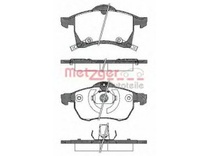 METZGER 0683.02 stabdžių trinkelių rinkinys, diskinis stabdys 
 Techninės priežiūros dalys -> Papildomas remontas
1605009, 1605035, 1605957, 90544001