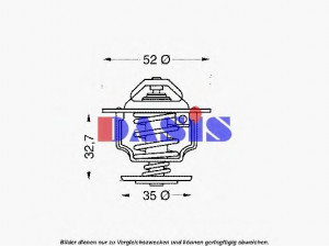 AKS DASIS 750916N termostatas, aušinimo skystis