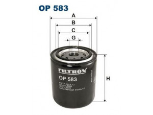 FILTRON OP583 alyvos filtras 
 Techninės priežiūros dalys -> Techninės priežiūros intervalai
X123, X18