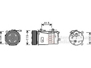 VAN WEZEL 5800K046 kompresorius, oro kondicionierius 
 Oro kondicionavimas -> Kompresorius/dalys
1J0820803E