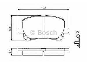 BOSCH 0 986 424 761 stabdžių trinkelių rinkinys, diskinis stabdys 
 Techninės priežiūros dalys -> Papildomas remontas
04465 02070, 04465 02080, 04465 44050