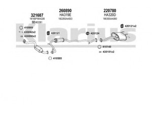 KLARIUS 420205E išmetimo sistema 
 Išmetimo sistema -> Išmetimo sistema, visa