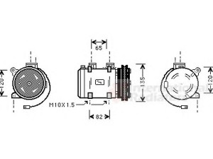 VAN WEZEL 1300K192 kompresorius, oro kondicionierius 
 Oro kondicionavimas -> Kompresorius/dalys
92600-0F001, 926000F001