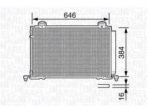 MAGNETI MARELLI 350203688000 kondensatorius, oro kondicionierius