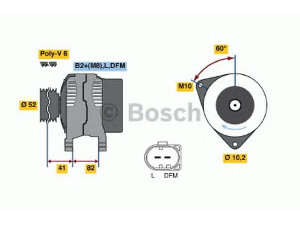 BOSCH 0 986 043 690 kintamosios srovės generatorius 
 Elektros įranga -> Kint. sr. generatorius/dalys -> Kintamosios srovės generatorius
996 603 012 00, 996 603 012 01