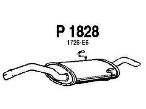 FENNO P1828 galinis duslintuvas 
 Išmetimo sistema -> Duslintuvas
1726-E6, 9456113880, 1726-E6, 9456113880