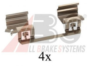 A.B.S. 1234Q priedų komplektas, diskinių stabdžių trinkelės 
 Stabdžių sistema -> Diskinis stabdys -> Stabdžių dalys/priedai
0041234000