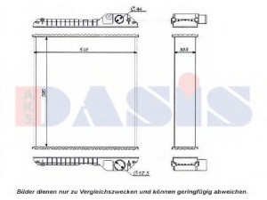 AKS DASIS 440592N radiatorius, variklio aušinimas