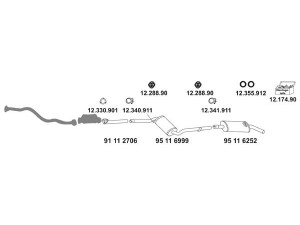 EBERSPÄCHER 12_843 išmetimo sistema 
 Išmetimo sistema -> Išmetimo sistema, visa