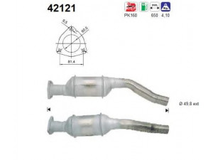 AS 42121 katalizatoriaus keitiklis 
 Išmetimo sistema -> Katalizatoriaus keitiklis
8D0131089X