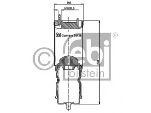FEBI BILSTEIN 35436 dėklas, pneumatinė pakaba 
 Pakaba -> Pneumatinė pakaba
50 00 791 271, 50 10 320 096