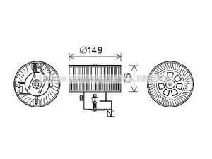 AVA QUALITY COOLING MS8619 elektrovariklis, vidinis pūtiklis 
 Šildymas / vėdinimas -> Orpūtė/dalys
1688200542, 1688201642